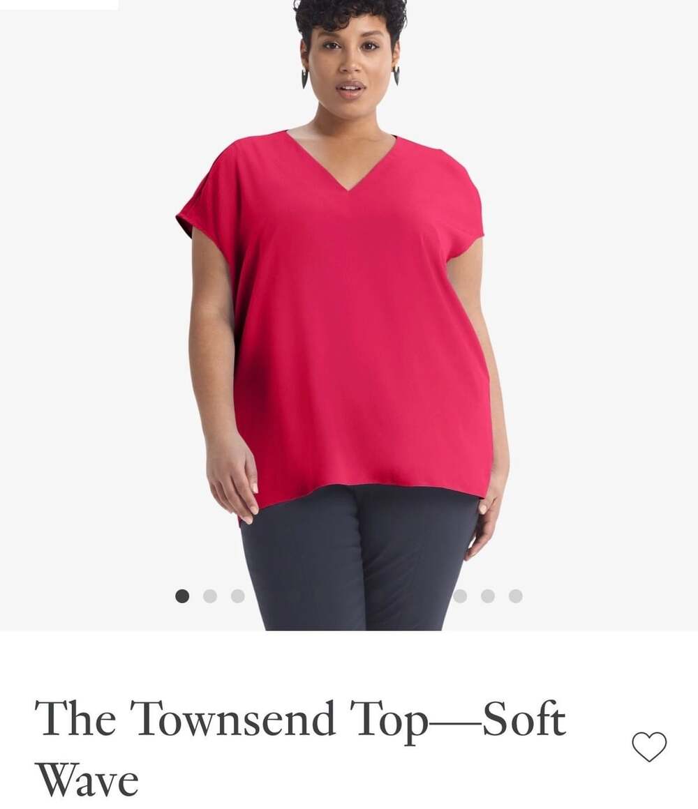 M.M.LaFleur The Townsend Top Size +1 Soft Wave Pink